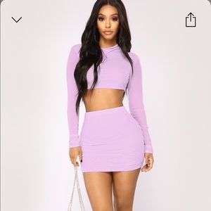 Mesh Skirt Set